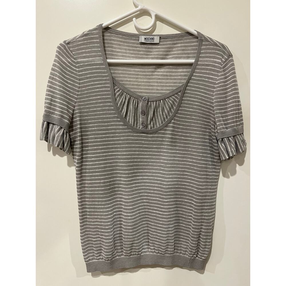 Moschino Striped Sweater, Size 8.